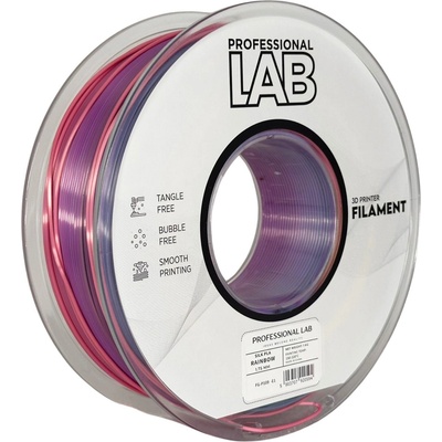 Professional Lab FG-P109-E1, 3D филамент, PLA Silk, 1, 75mm, 1000g, Многоцветен (Rainbow) (FG-P109-E1)