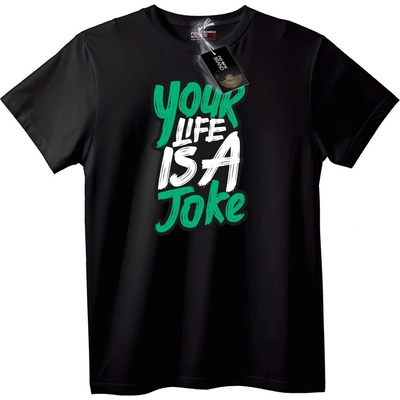 NOONEBRAND Тениска Животът ти е шега - 4XL, White