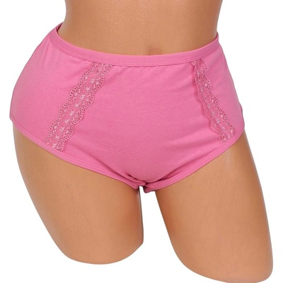 Макси бикина в цвят руж с дантелени ленти