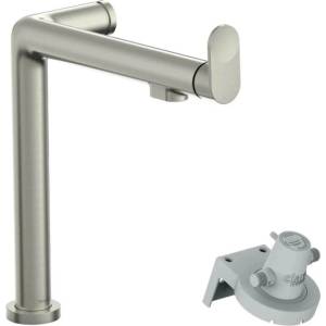 Hansgrohe Aquittura M91 240 кухненски смесител с едноръкохватков филтър, хром, с 1 струя (76804800)