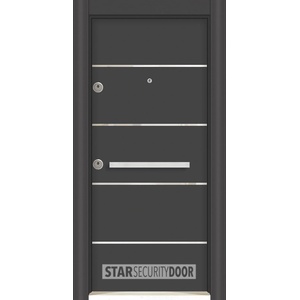 Starsteeldoor Блиндирана врата Outdoor - LP Инокс антрацит (цена без монтаж)