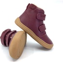 Dětské kotníkové boty Protetika dívčí zimní boty Barefoot Deny vínová
