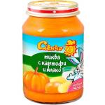 Слънчо Зеленчуково пюре Слънчо - Тиква с картофи и мляко, 190 g (2507) - ozone