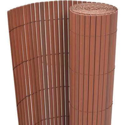 OMAXI Zahradní plot Hnědá 150 x 300 cm PVC 566038