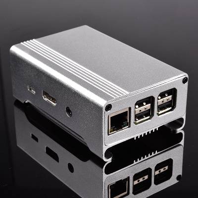 Aluminium Case for Raspberry Pi 3 Model 3B/2B/B+ Černá