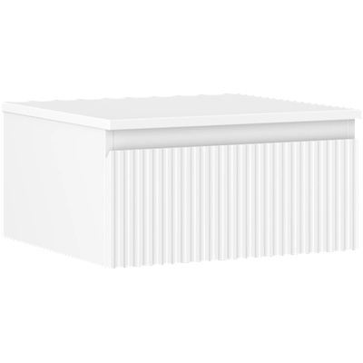 Mexen Rivel баня шкафче под мивка 50 cm с плот, 1 чекмедже, рифелованo, бяло мат (91A20-05023-1-BFC01)