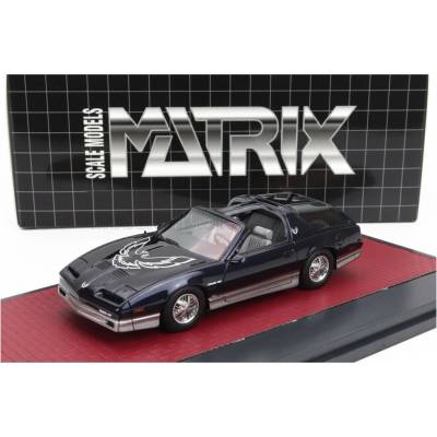 MATRIX SCALE MODELS PONTIAC FIREBIRD TRANS AM TYPE K KAMMBACK CONCEPT PROTOTYPE 1985 BLUE SILVER 1:43