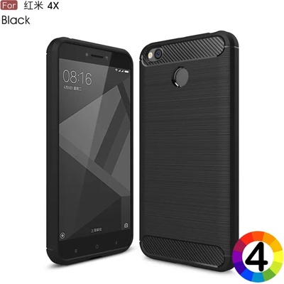 Xiaomi Redmi 4X Удароустойчив Carbon Fiber Калъф и Протектор