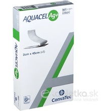 Aquacel AG+ krytie 2 x 45 cm 5 ks