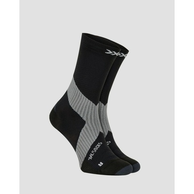 X-socks Cyklistické ponožky Bike Expert Crew čierno-sivé