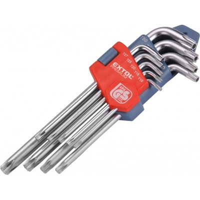 Extol Premium sada vrtaných torx klíčů 9ks 6601