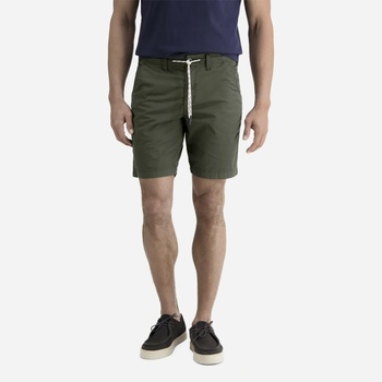 Lerros pánske twill bermudy z ľahkého materiálu zelené
