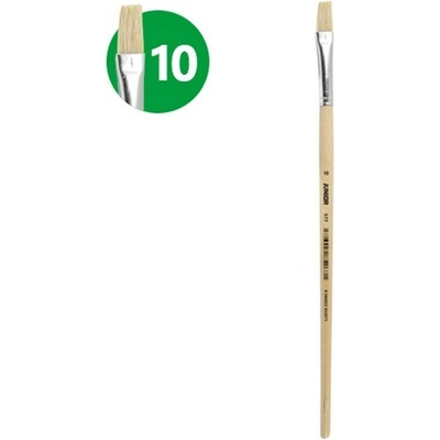 JUNIOR Natural štetec plochý č.10