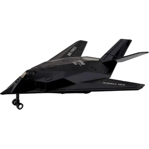  Метален самолет стелт изтребител F-117 Nighthawk с pull-back механизъм 757-1