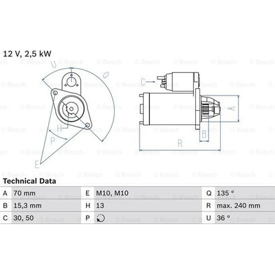 BOSCH Štartér 0986024590
