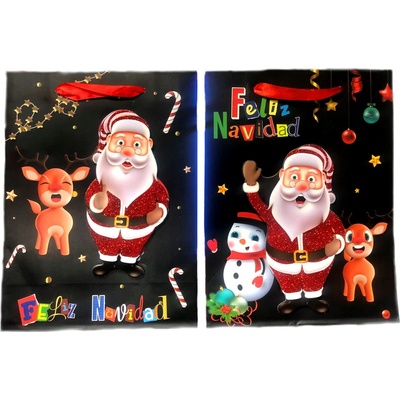 Darková taška vanočni "Santa Klaus 3d " 18*23*8cm