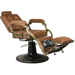 Gabbiano бръснарски стол Boss Old Leather светло (126469)