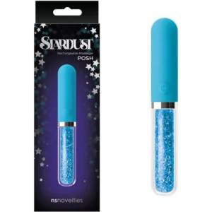  Мини вибратор, звезден прах, 12, 8см. - Stardust Posh Blue (NSTOYS0833)