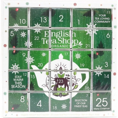 English Tea Shop Bio Adventný kalendár Puzzle zelený 25 kusov