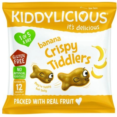 Kiddylicious Rybičky chrumkavé banánové 12 g