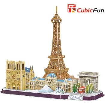CubicFun 3D пъзел 114 части CubicFun - City Line Paris