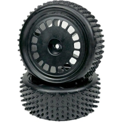 Absima buggy pneu Mini Pin včetně disku 1:10 přední černé 2 ks