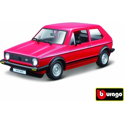 Bburago model auta Volkswagen Golf MK1 GTI červený 1:24