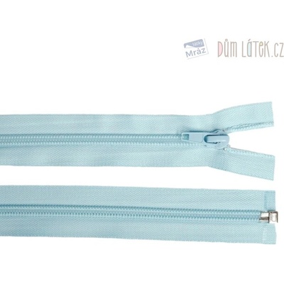 Zips špirálový 6mm deliteľný 50 cm svetlo modrý