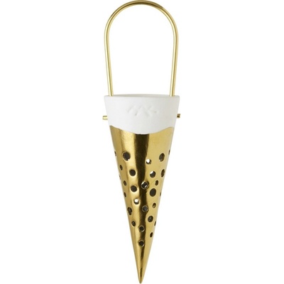 Vánoční ozdoba Nobili Cone Gold 15,5 cm Kähler