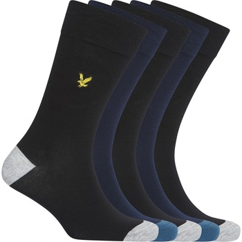 Lyle and Scott Чорапи Lyle and Scott Lyle 5P Cntrst Socks Sn63 - Black/Peacoat