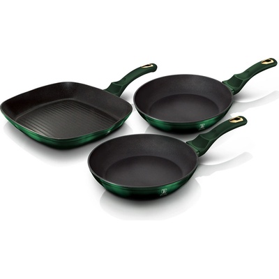 BerlingerHaus 3dílná sada pánví s titanovým povrchem EMERALD COLLECTION 20135 P0515