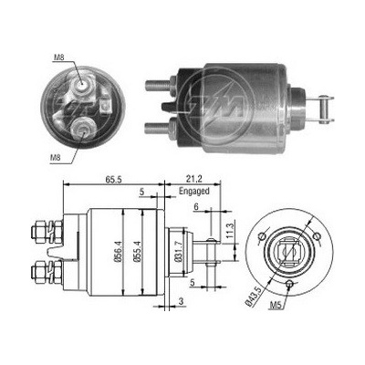 Spínač startéru Lada 2108-3708808