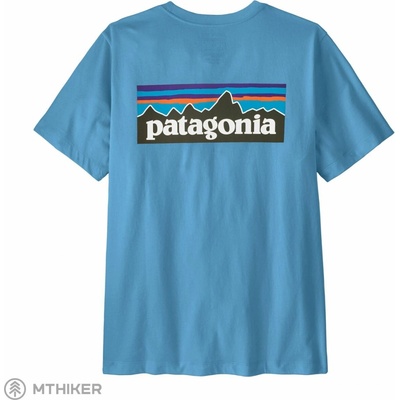 Patagonia P-6 Logo tričko shore blue
