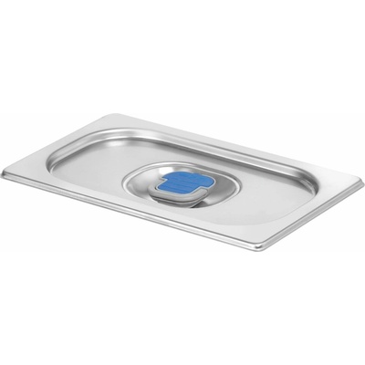 Veko na GN nádobu s farebnými klipmi, HENDI, Profi Line, GN 1/4, 265x162x(H)8mm