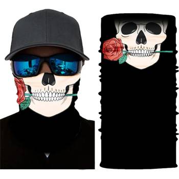 Hoodstyle Бандана шал бъф Skull N Rose HoodStyle BandanaBNA-509 - Черен, размер