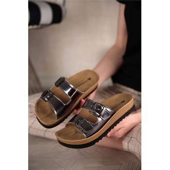 Moda Trend Дамски чехли #303296 (303296_Platinum)