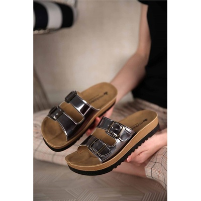 Moda Trend Дамски чехли #303296 (303296_Platinum)