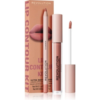 Revolution Beauty Lip Contour Kit комплект за устни цвят Stunner 2 бр