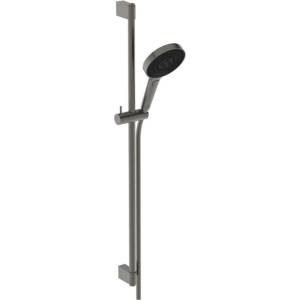 Ideal Standard Idealrain Solos - Комплект от душ-глава, штанга и маркуч, 3 режима на струята, EcoFlow, Magnetic Grey A7898A5 (A7898A5)