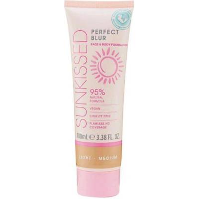 Sunkissed tělový a pleťový make-up Perfect Blur s vitamínem E light-medium 100 ml