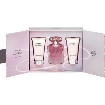 Shiseido Комплект Shiseido: Ever Bloom тоалетна вода за жени 50 ml + Ever Bloom хидратиращ лосион за тяло 50 ml + Ever Bloom хидратиращ душ гел 50 ml