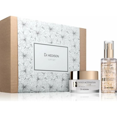 Dr. Hedison Gold Activation revitalizačné pleťové sérum 50 ml + Dr. Hedison Gold Activation bohatý krém 50 ml