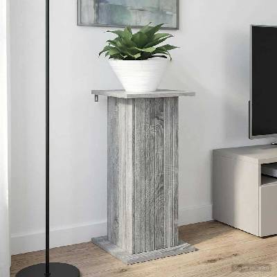vidaXL Стойка за растения 2 бр. Сива сонома 30, 5 x 30 x 60, 5 см (899793)