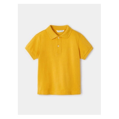 MAYORAL Тениска с яка и копчета 150 Жълт Regular Fit (150)