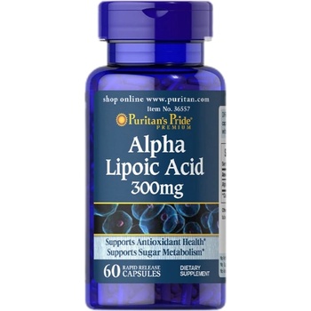 Image 1 of Puritan's Pride Alpha Lipoic Acid 300 mg [60 капсули]