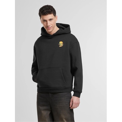 Mister Tee Burger EMB Fluffy Hoody black XXLUB-MT3827-00007 - Бял, размер XXL
