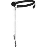 Ouch! by Shots Ball Gag with Nipple Clamps