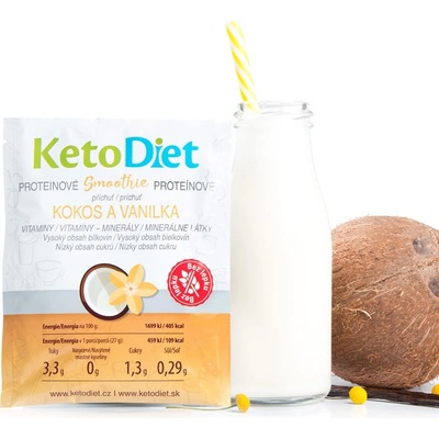 KetoDiet Proteinové smoothie 7 x 27 g