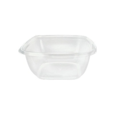 ECOFOL Plastová miska PET 160x160x62 mm hranatá 750 ml transparentní bal/75 ks