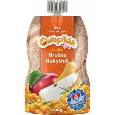 Ovocňák kapsička jablko hruška rakytník 200 g